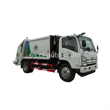 4x2 7ton Camión compactador de basura de tiburón de 8cbm bin